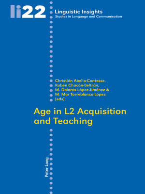 cover image of Age in L2 Acquisition and Teaching